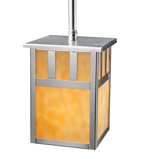 Meyda 5"Sq Double Bar Mission Mini Pendant