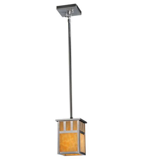 Meyda 5"Sq Double Bar Mission Mini Pendant