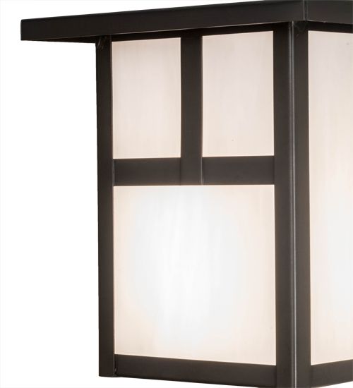 Meyda 6.5"W Hyde Park "T" Mission Wall Sconce