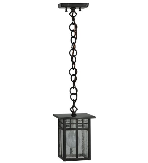 Meyda 6"Sq Mission Hanging Lantern Mini Pendant