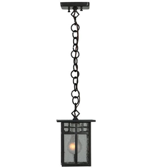 Meyda 6"Sq Mission Hanging Lantern Mini Pendant