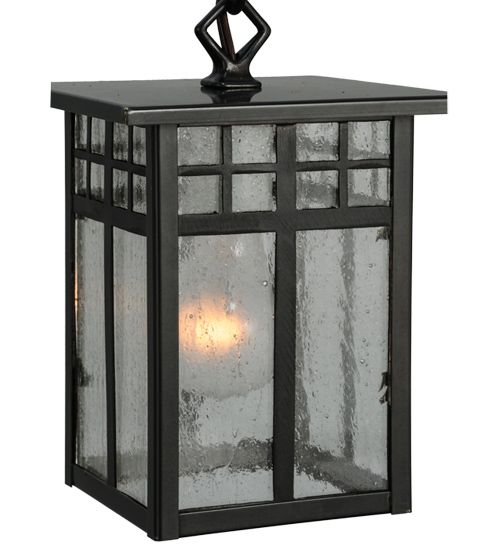 Meyda 6"Sq Mission Hanging Lantern Mini Pendant