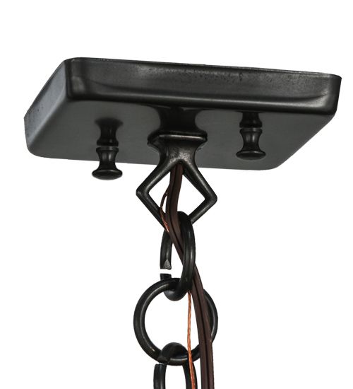 Meyda 6"Sq Mission Hanging Lantern Mini Pendant