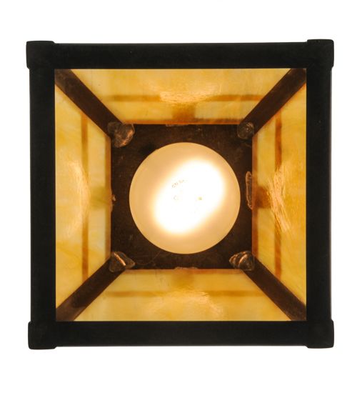 Meyda 6"Sq "T" Mission Mini Pendant