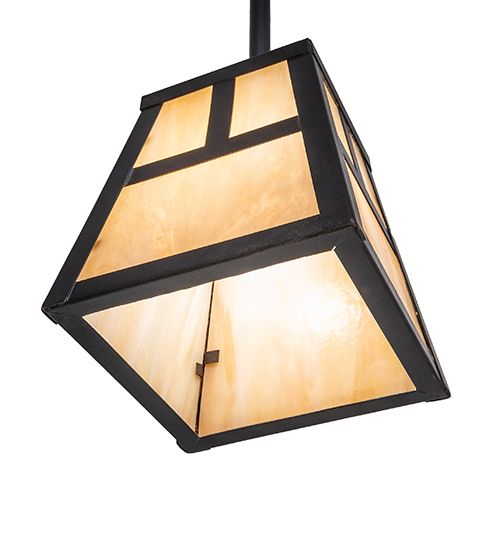 Meyda 6" Square "T" Mission Mini Pendant