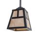 Meyda 6" Square "T" Mission Mini Pendant