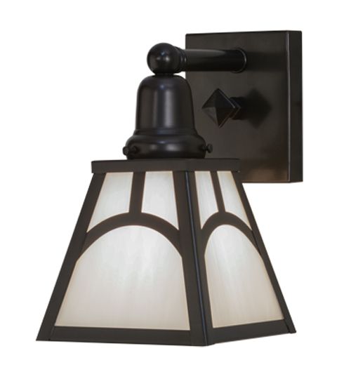 Meyda 6"W Mission Hill Top Wall Sconce