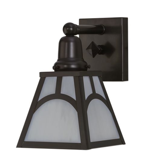 Meyda 6"W Mission Hill Top Wall Sconce