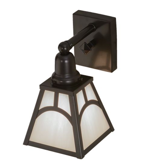 Meyda 6"W Mission Hill Top Wall Sconce