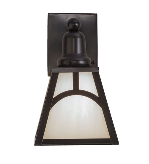 Meyda 6"W Mission Hill Top Wall Sconce