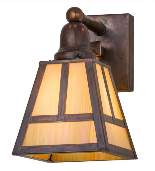 Meyda 6"W "T" Mission Wall Sconce