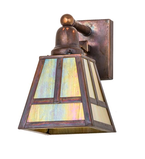 Meyda 6"W "T" Mission Wall Sconce