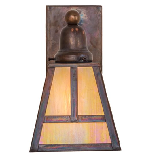 Meyda 6"W "T" Mission Wall Sconce