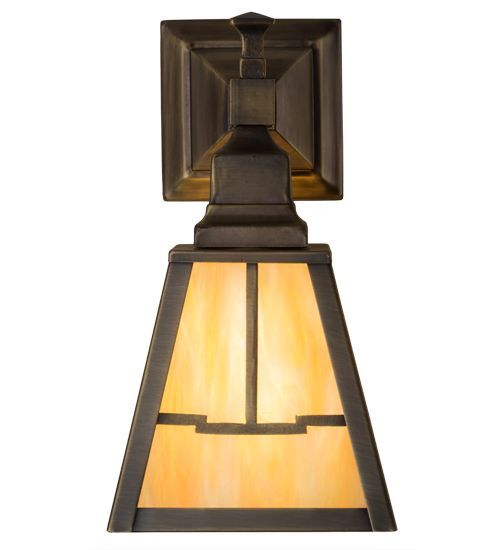 Meyda 6"W Valley View Mission Wall Sconce