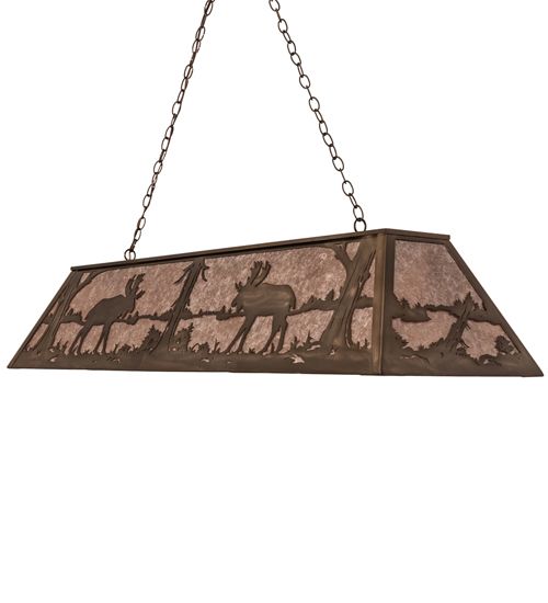 Meyda 60" Long Moose at Lake Pendant