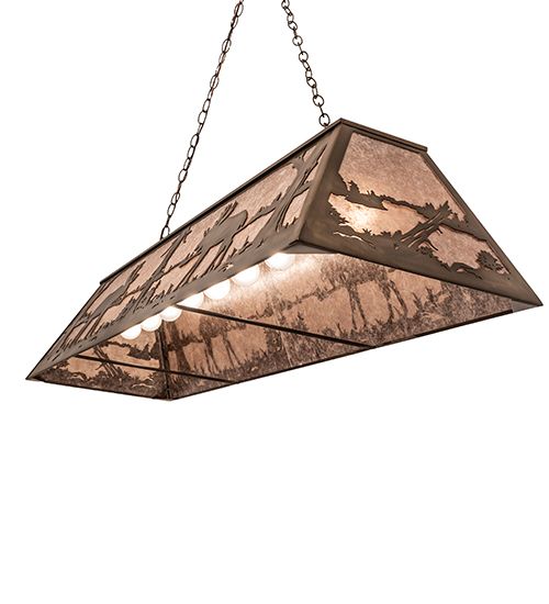 Meyda 60" Long Moose at Lake Pendant