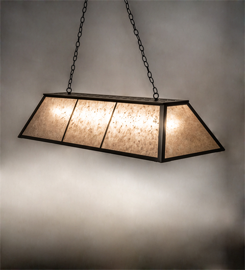 Meyda 60" Long Tri-Panel Oblong Pendant