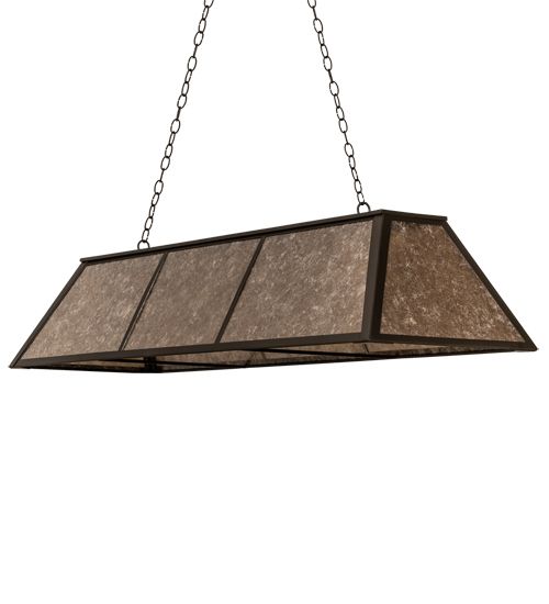 Meyda 60" Long Tri-Panel Oblong Pendant