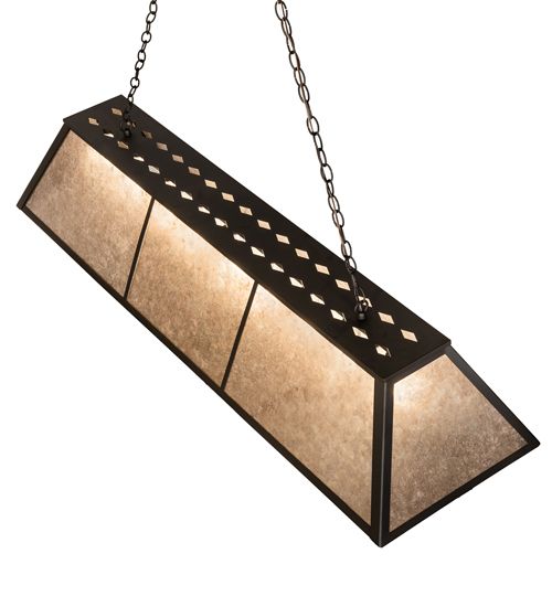 Meyda 60" Long Tri-Panel Oblong Pendant
