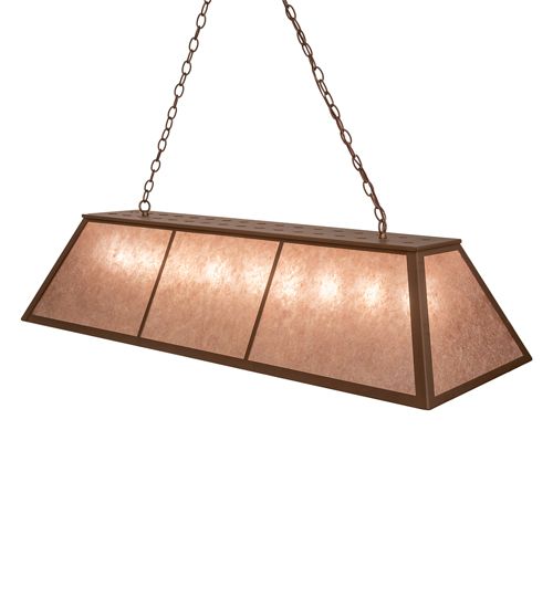 Meyda 60" Long Tri-Panel Oblong Pendant