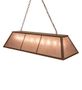 Meyda 60" Long Tri-Panel Oblong Pendant