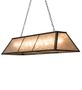 Meyda 60" Long Tri-Panel Oblong Pendant