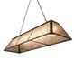 Meyda 60" Long Tri-Panel Oblong Pendant