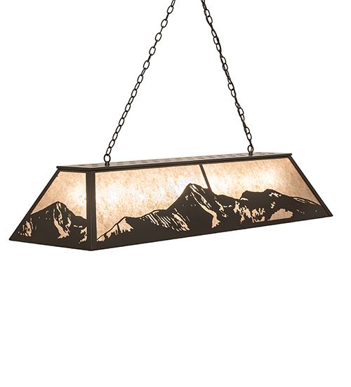 Meyda 61" Long Mountain Range Oblong Pendant