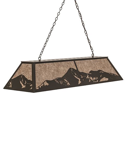 Meyda 61" Long Mountain Range Oblong Pendant