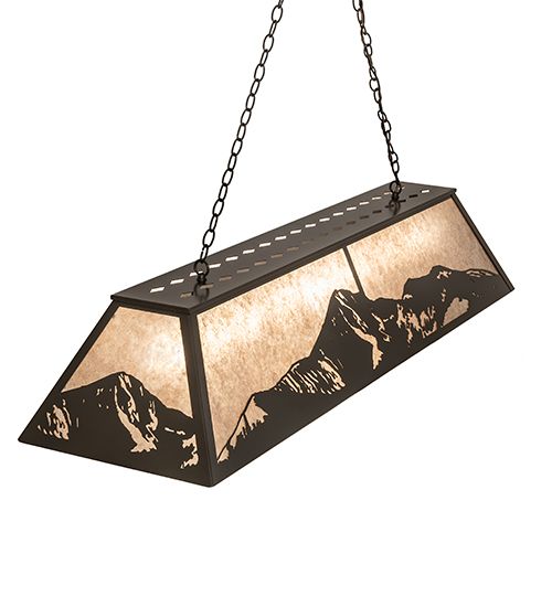 Meyda 61" Long Mountain Range Oblong Pendant