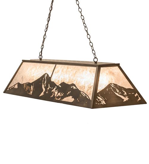 Meyda 61" Long Mountain Range Oblong Pendant