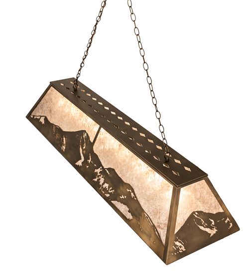 Meyda 61" Long Mountain Range Oblong Pendant