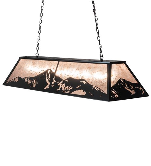 Meyda 61" Long Mountain Range Oblong Pendant