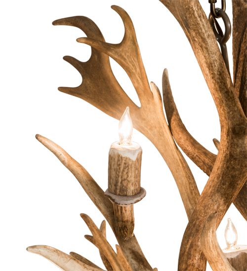 Meyda 65" Wide Antlers Elk 18 Light Chandelier