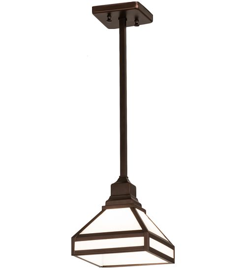 Meyda 7" Square Mission Prime Pendant