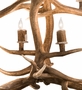 Meyda 70" Long Antlers Elk 10 Light Oblong Chandelier