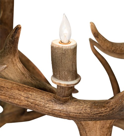Meyda 70" Wide Antlers Elk 18 Light Chandelier