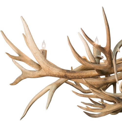 Meyda 71" Long Antlers Deer 10 Light Oblong Chandelier