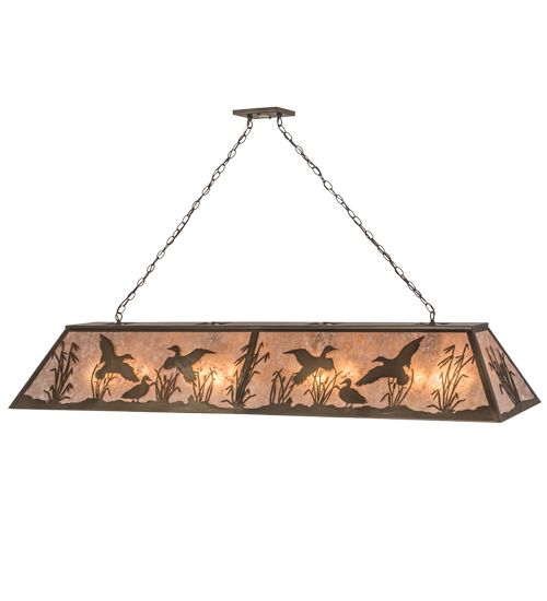 Meyda 72" Long Ducks in Flight Oblong Pendant