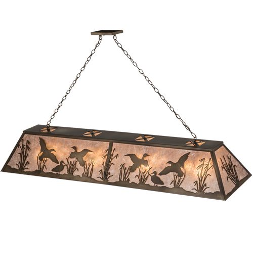 Meyda 72" Long Ducks in Flight Oblong Pendant
