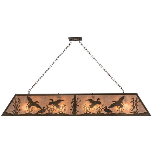 Meyda 72" Long Ducks in Flight Oblong Pendant