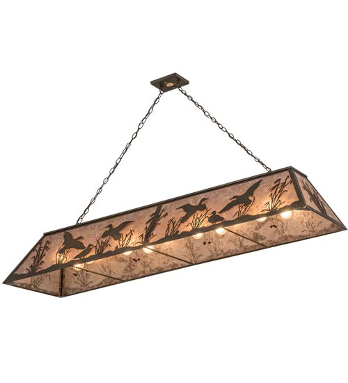 Meyda 72" Long Ducks in Flight Oblong Pendant