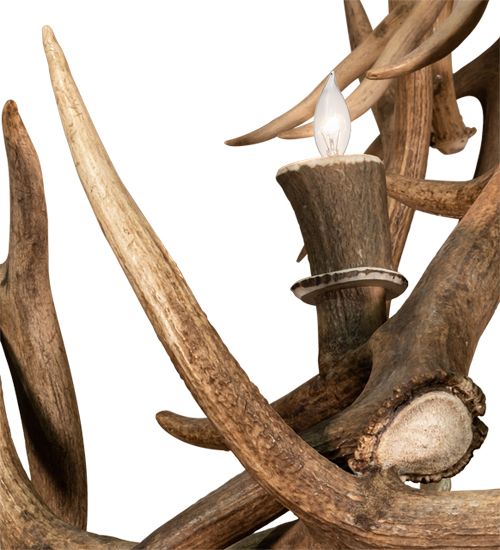 Meyda 72" Wide Antlers Elk 16 Light Chandelier