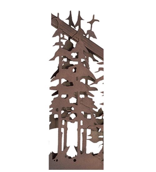 Meyda 76"L Mountain Pine 3 LT Island Pendant
