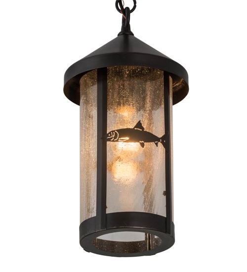 Meyda 8"W Bonefish Fulton Hanging Lantern Pendant