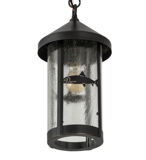 Meyda 8"W Bonefish Fulton Hanging Lantern Pendant