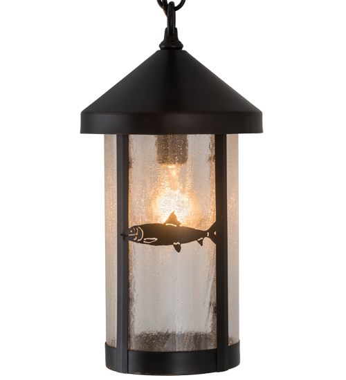Meyda 8"W Bonefish Fulton Hanging Lantern Pendant