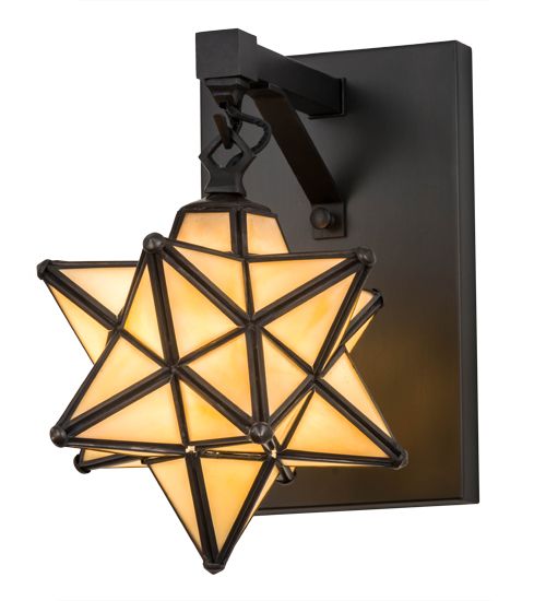 Meyda 8" Wide Moravian Star Wall Sconce