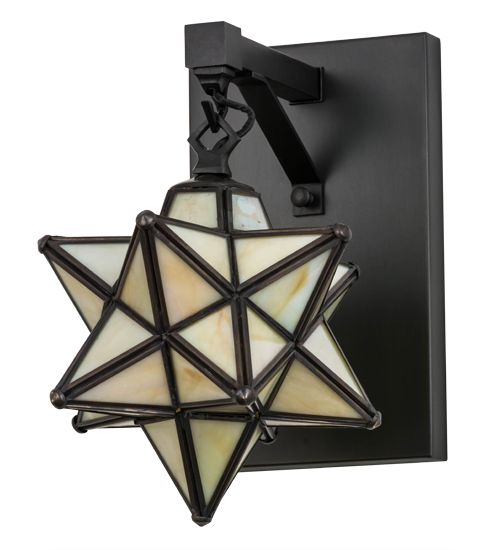 Meyda 8" Wide Moravian Star Wall Sconce