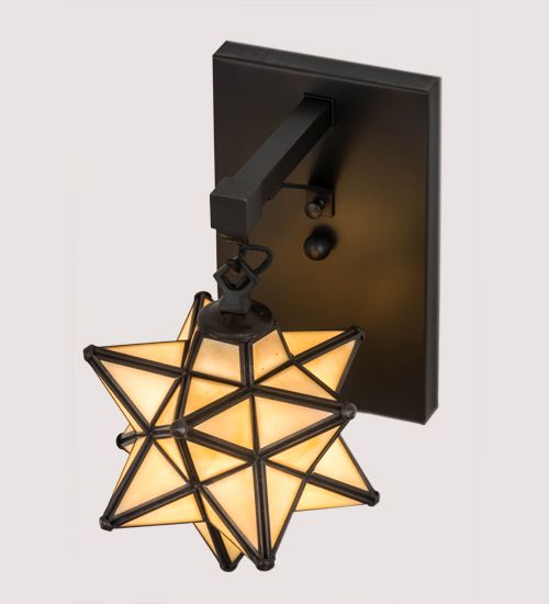 Meyda 8" Wide Moravian Star Wall Sconce